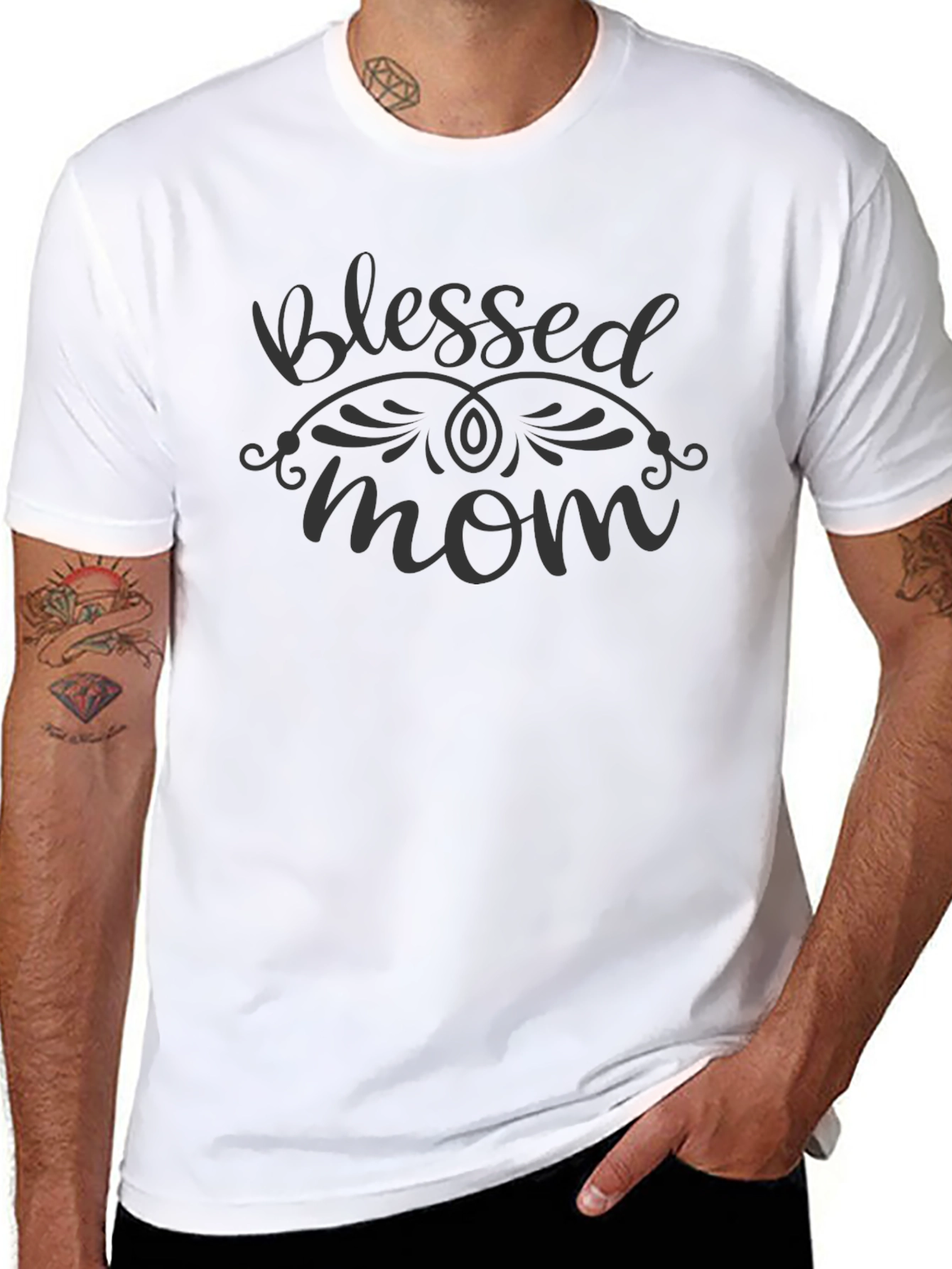 Blessed Mom Black T-Shirt - Stylish & Comfortable