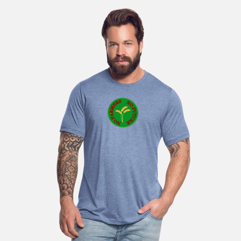 No Farmers no food no future slogan in green