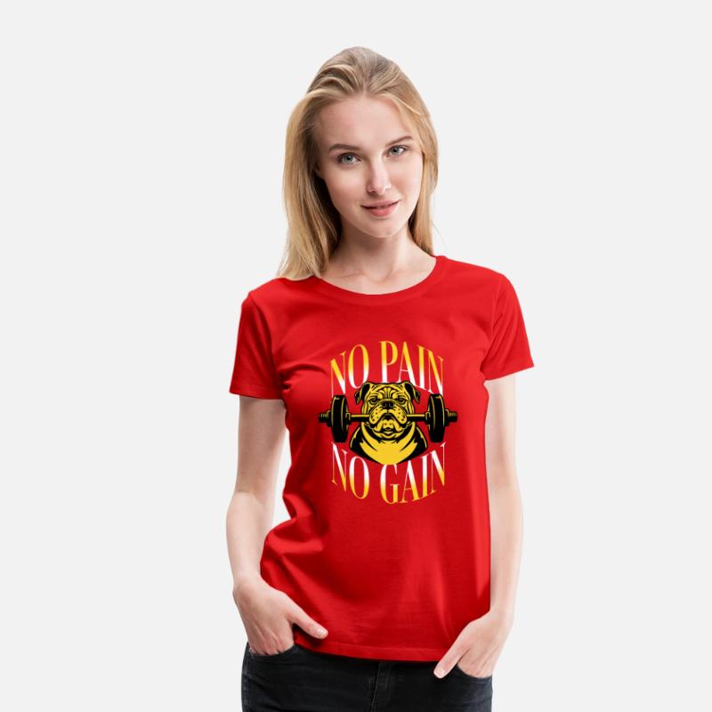 No Pain No Gain T Shirt DesignTemplate
