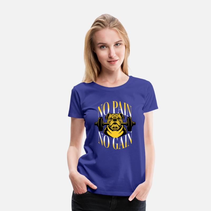 No Pain No Gain T Shirt DesignTemplate