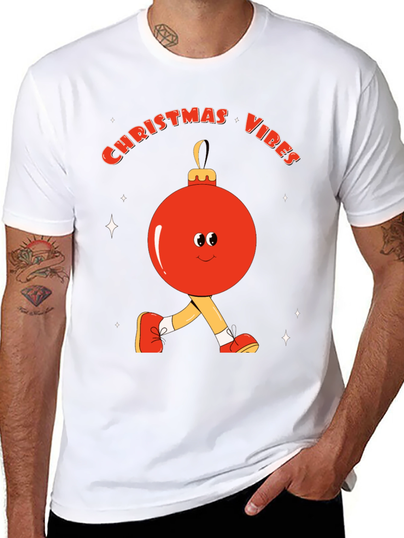 Christmas Vibes Graphic Tee - Holiday Cheer