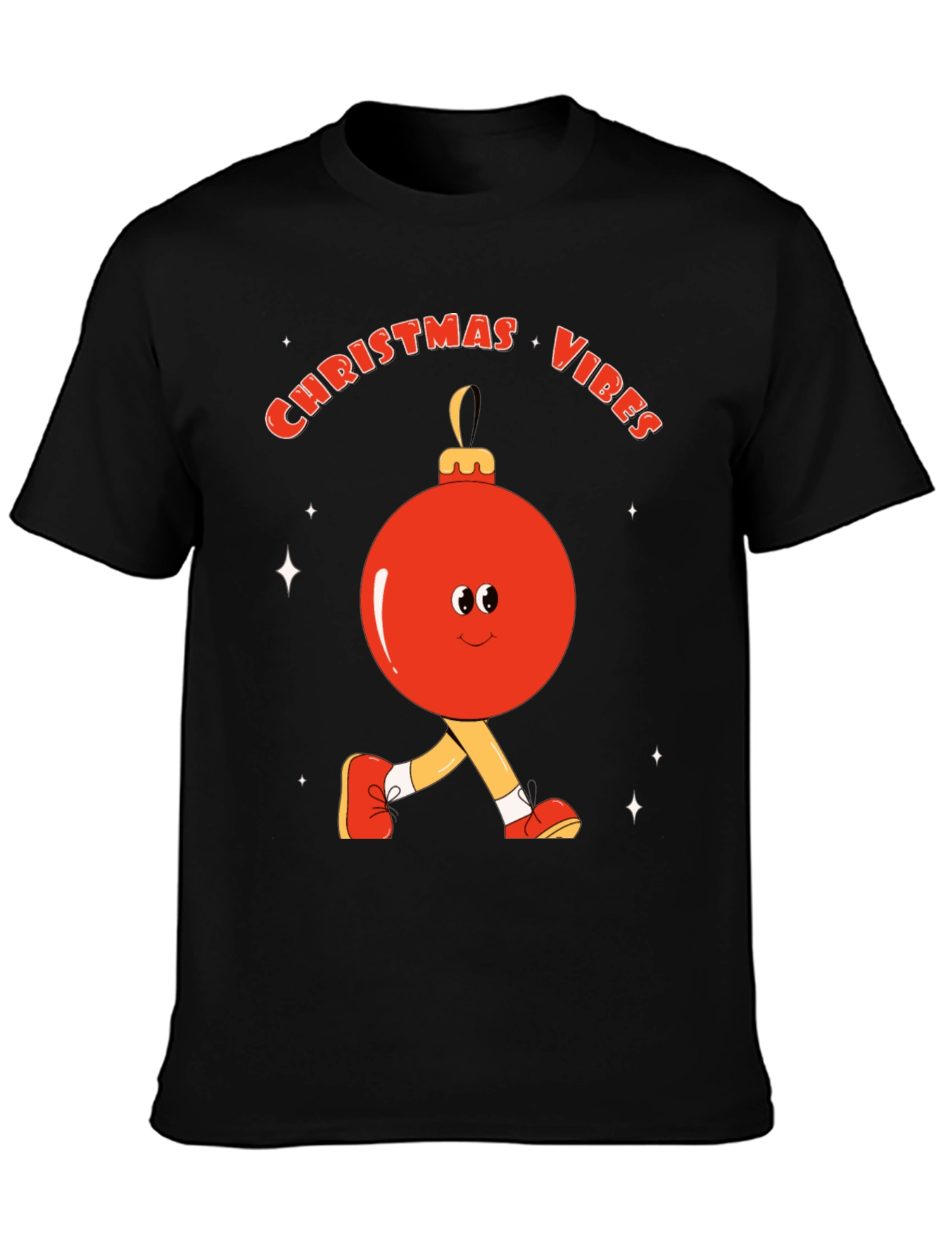 Christmas Vibes Graphic Tee - Holiday Cheer