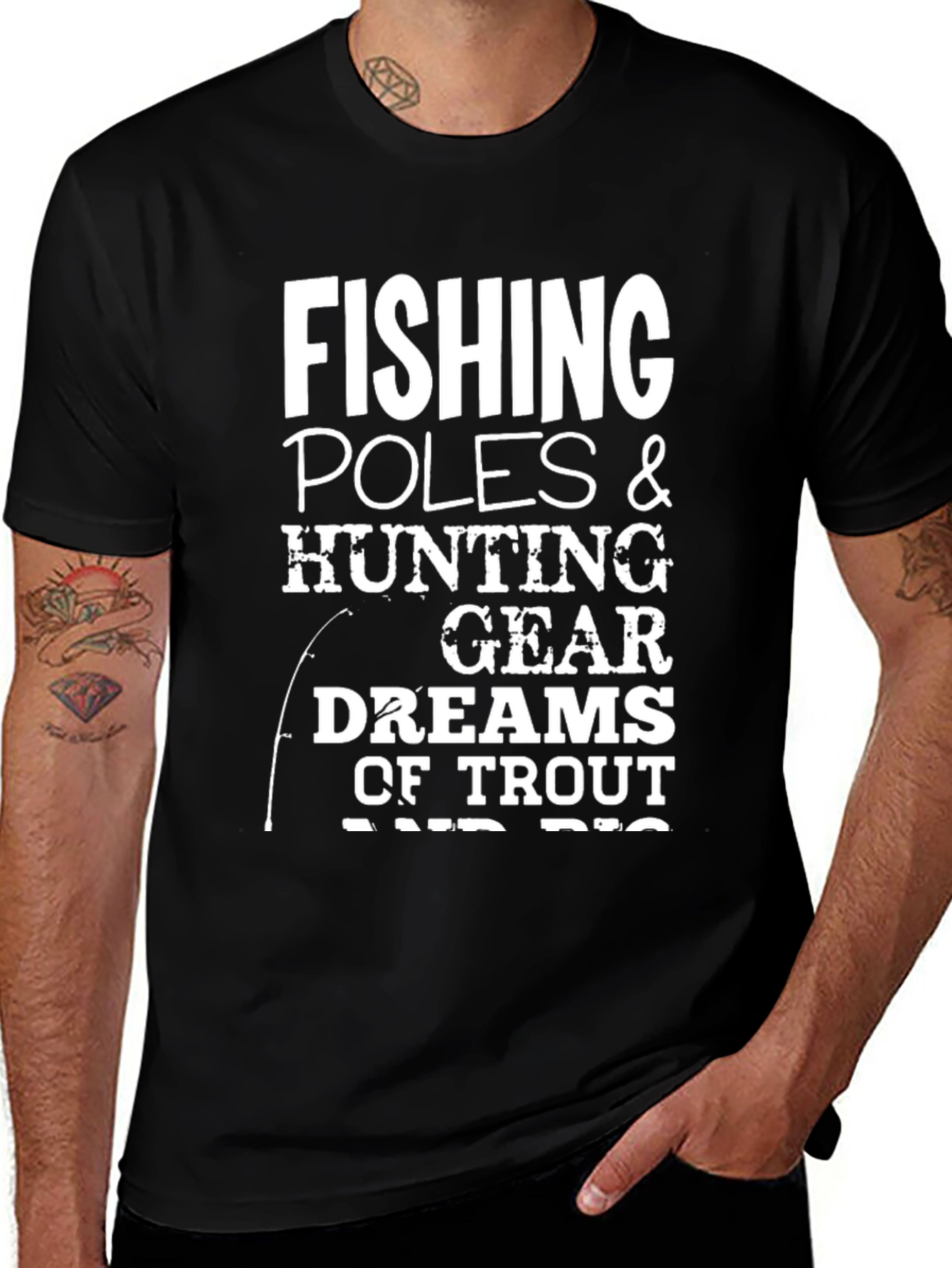 Fishing Hunting Trout Dreams Graphic T-Shirt