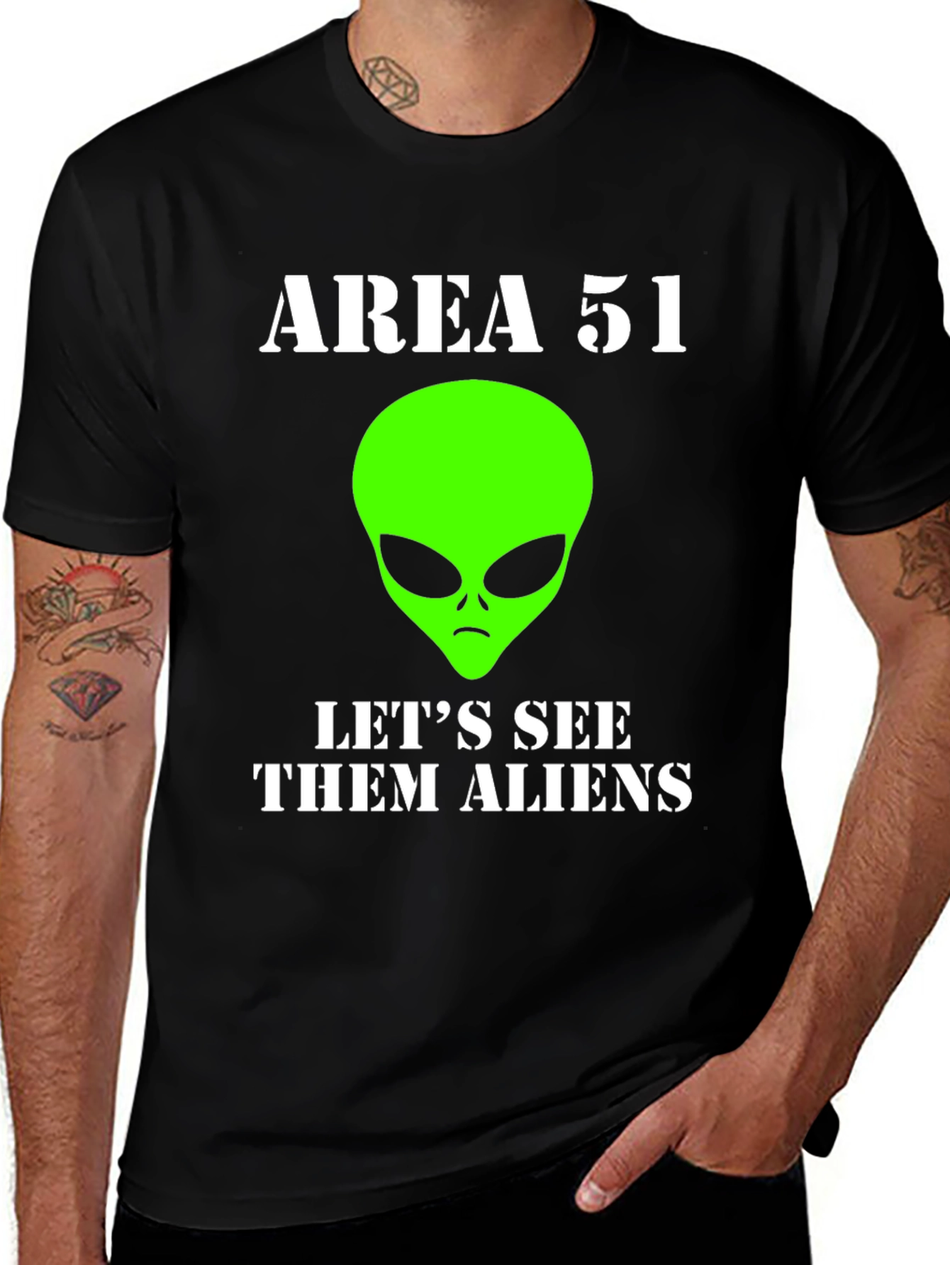 Area 51 Alien T-Shirt - Lets See Them Aliens!