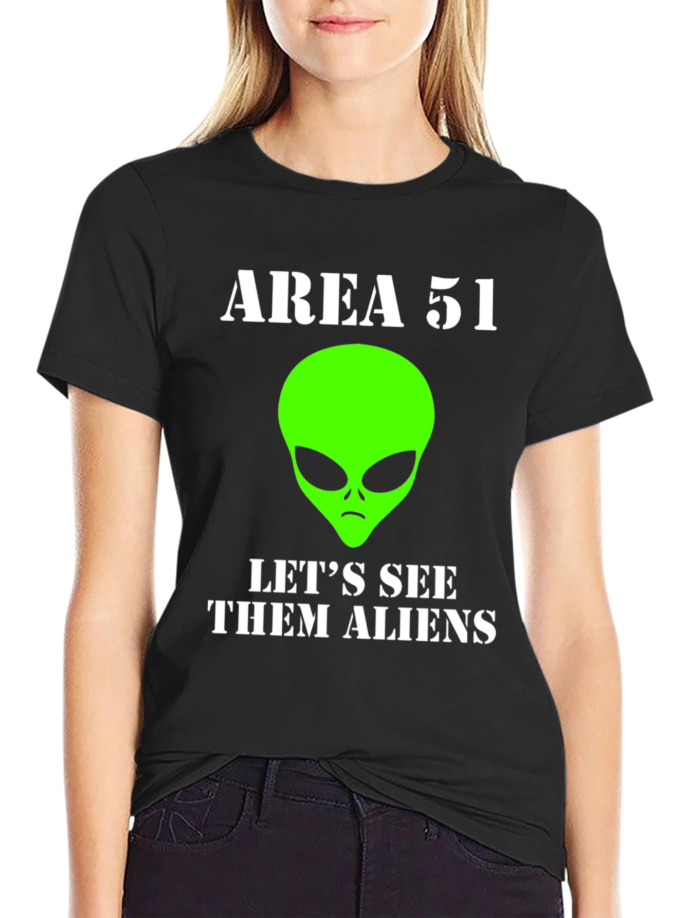 Area 51 Alien T-Shirt - Lets See Them Aliens!