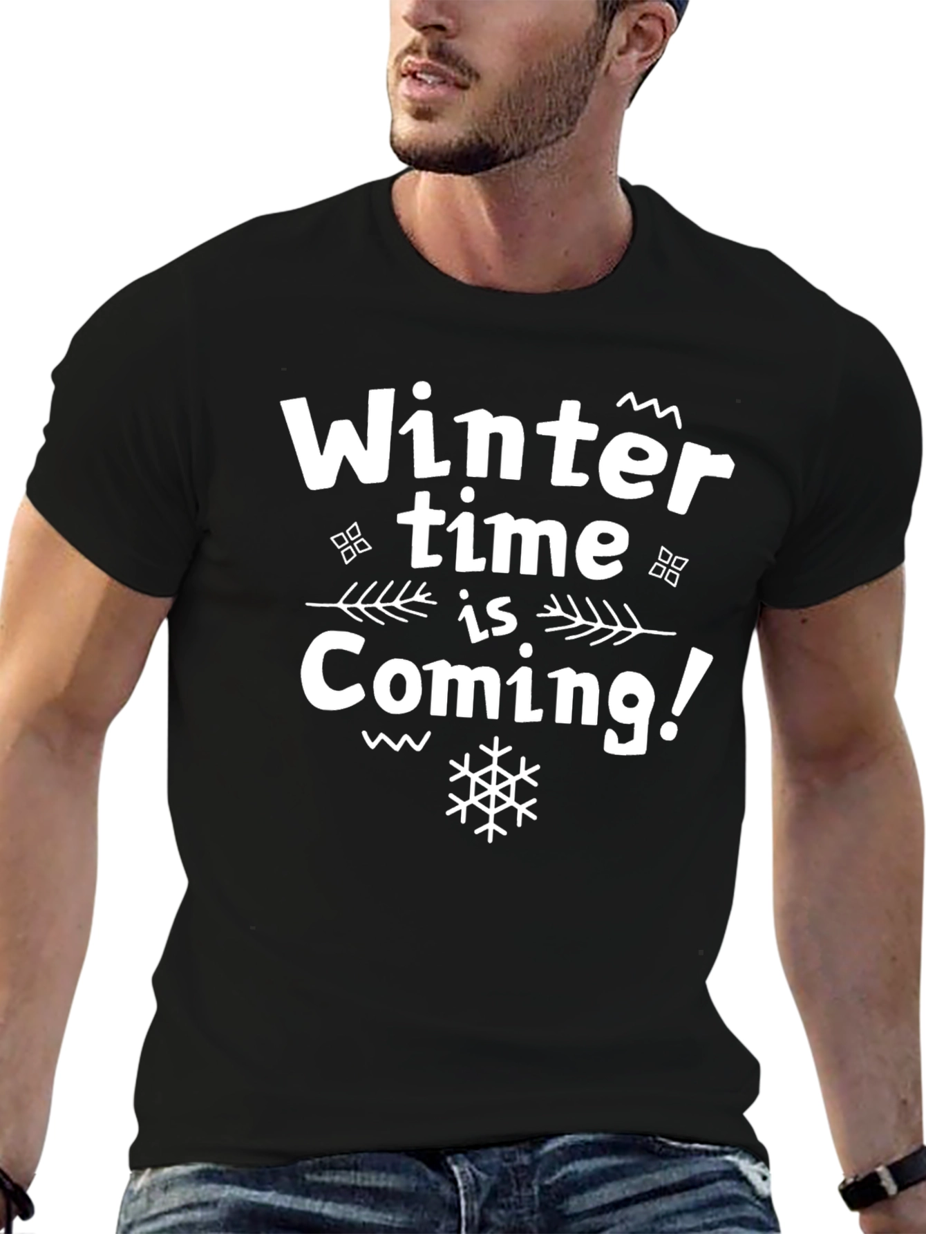 Winter is Coming Black Graphic Tee