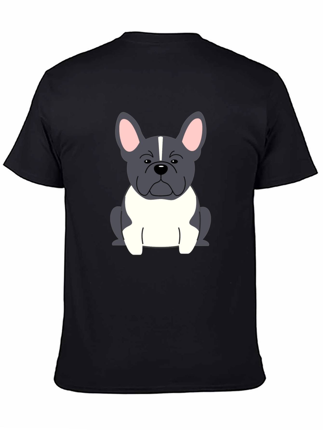 Dog Graphic Tee - French Bulldog Design