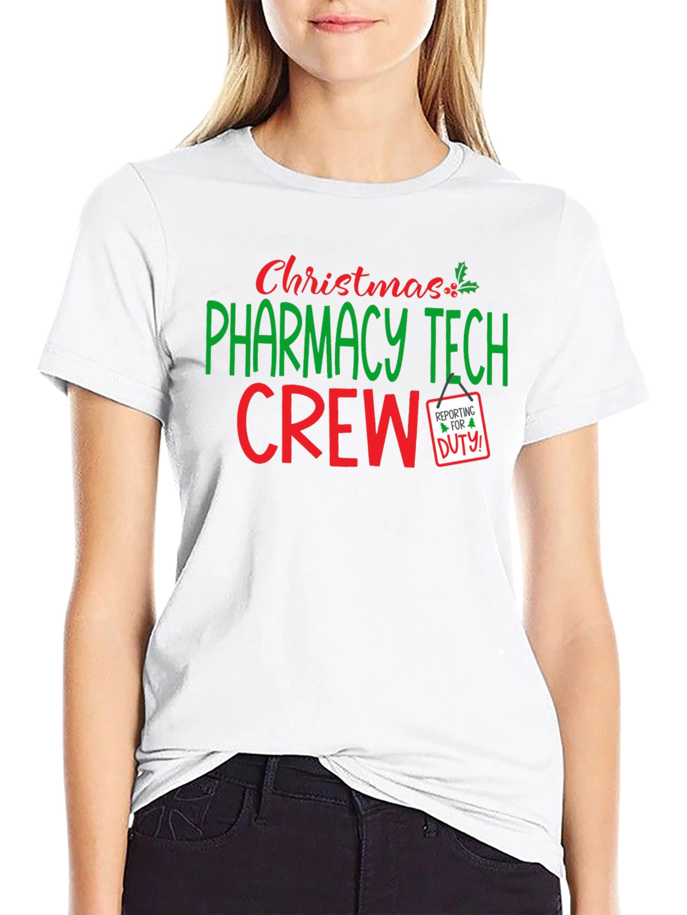 Pharmacy Tech Crew Christmas T-Shirt