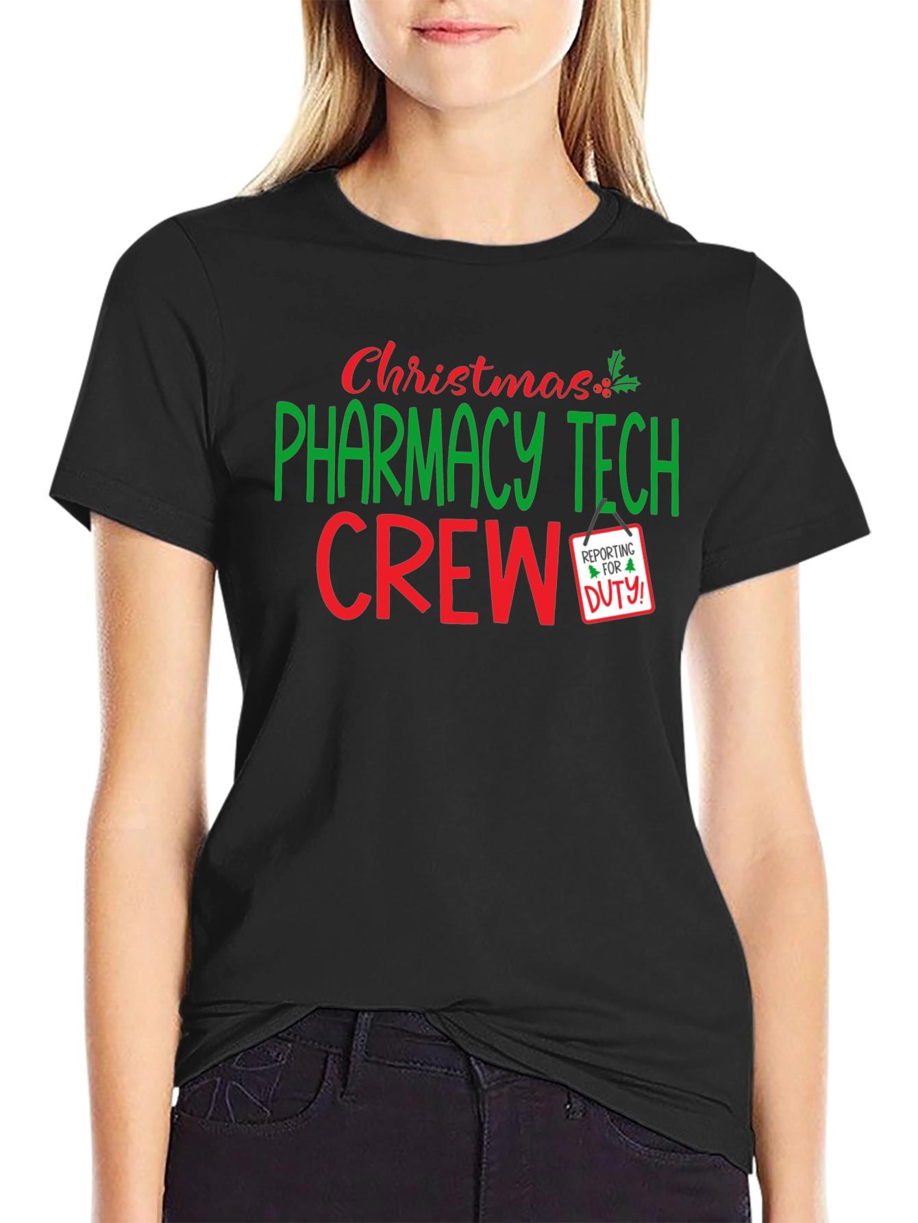 Pharmacy Tech Crew Christmas T-Shirt
