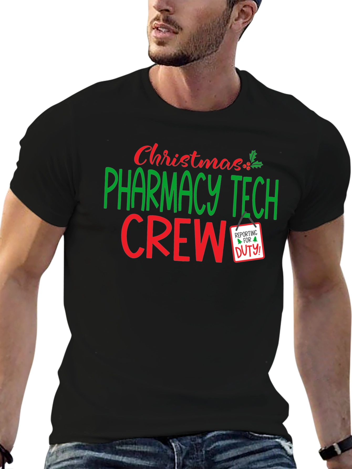 Pharmacy Tech Crew Christmas T-Shirt