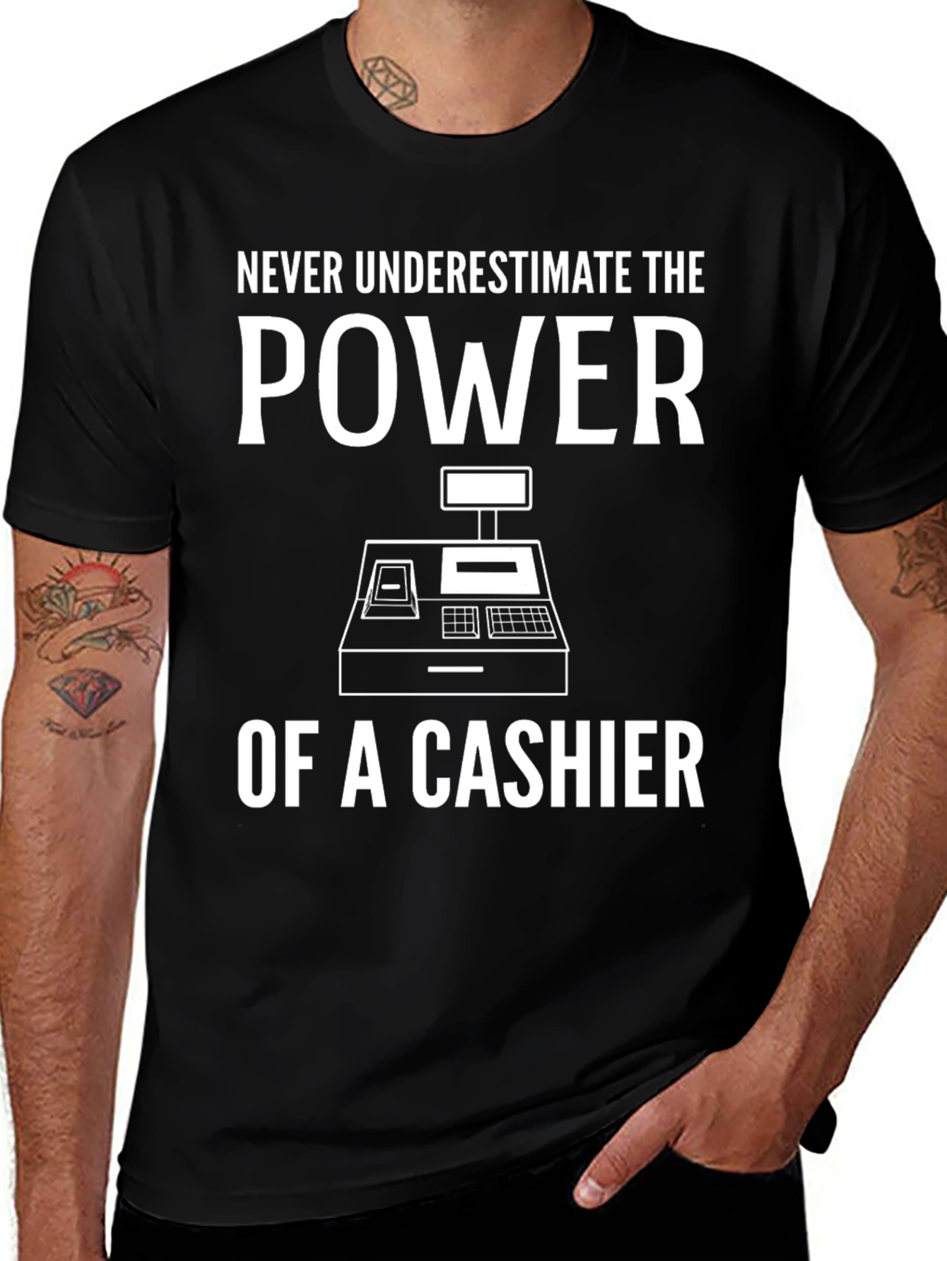 Cashier Power T-Shirt - Funny Job Pride Tee