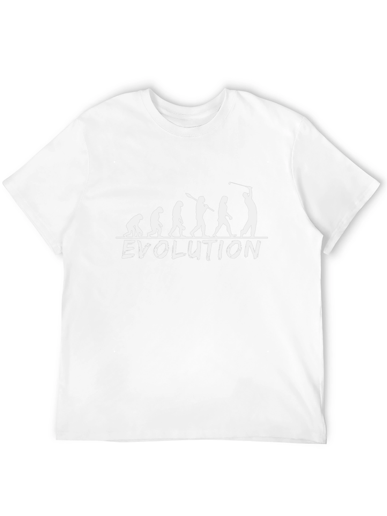 Evolution of Golfing T-Shirt - Black Cotton Tee