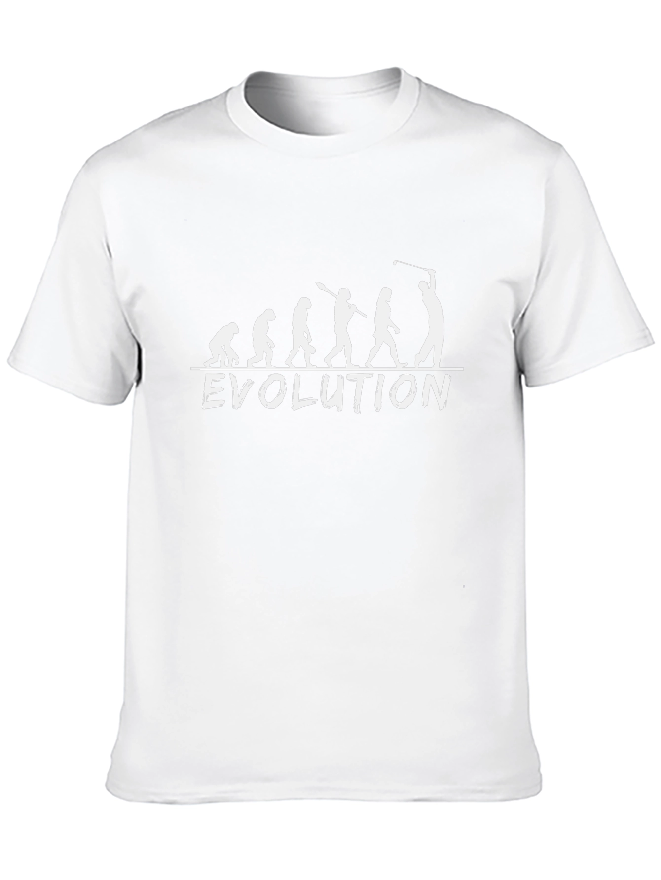 Evolution of Golfing T-Shirt - Black Cotton Tee
