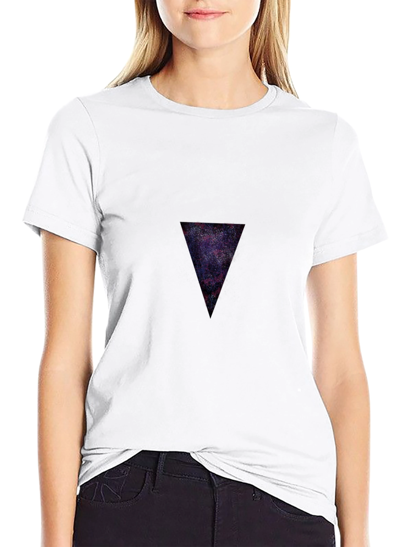 Galaxy Triangle Black T-Shirt