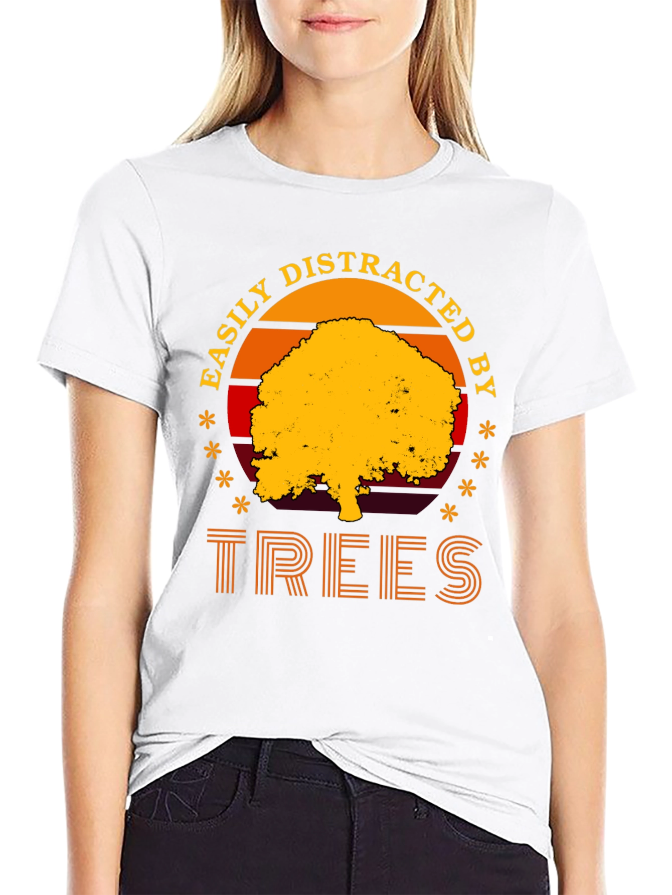 Easily Distracted by Trees T-Shirt - Nature Lover Tee