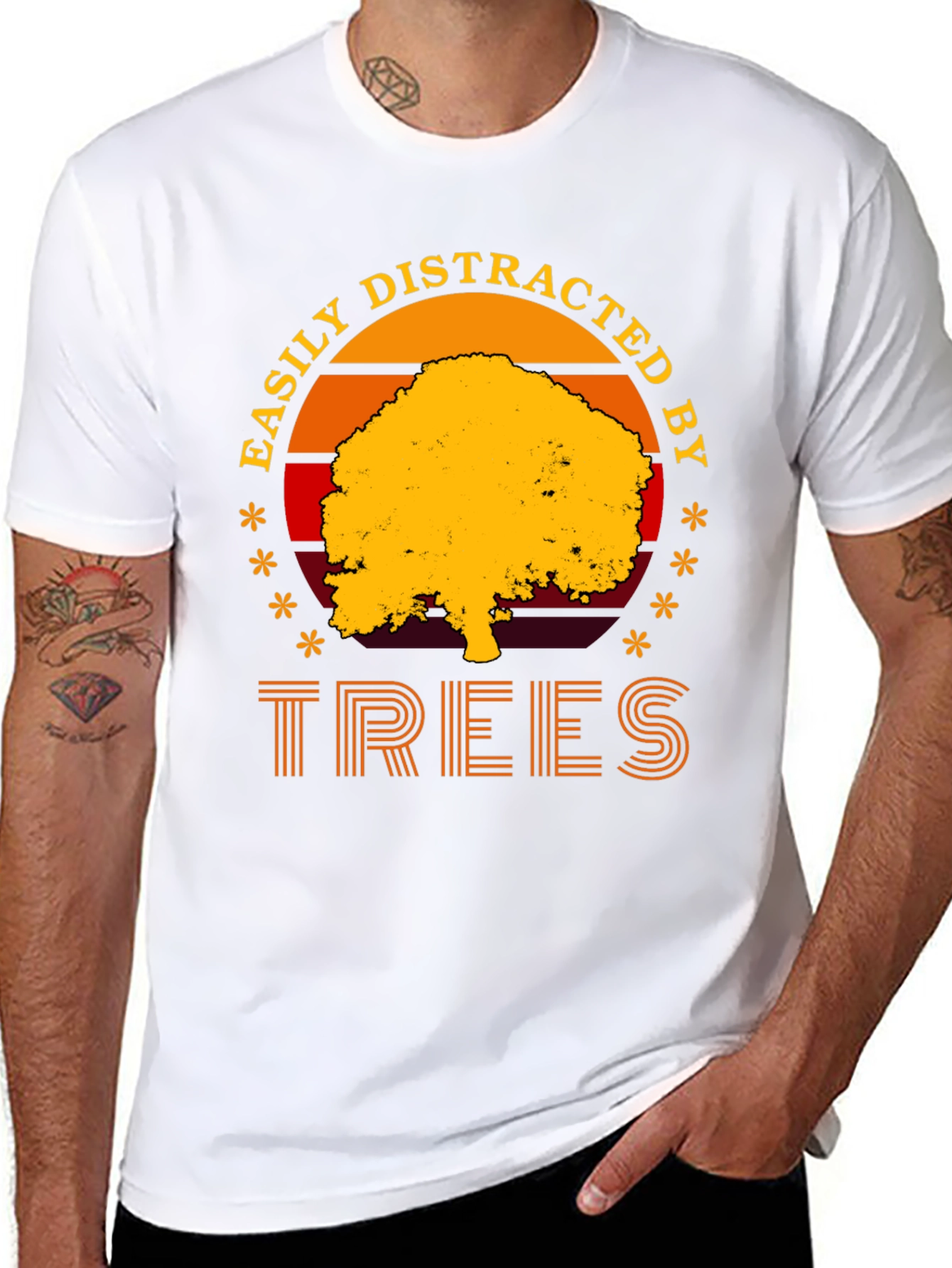 Easily Distracted by Trees T-Shirt - Nature Lover Tee