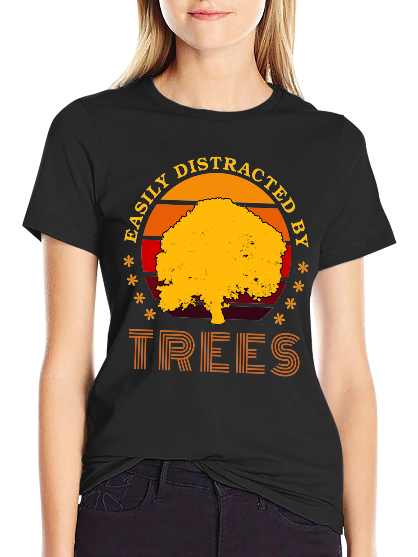 Easily Distracted by Trees T-Shirt - Nature Lover Tee