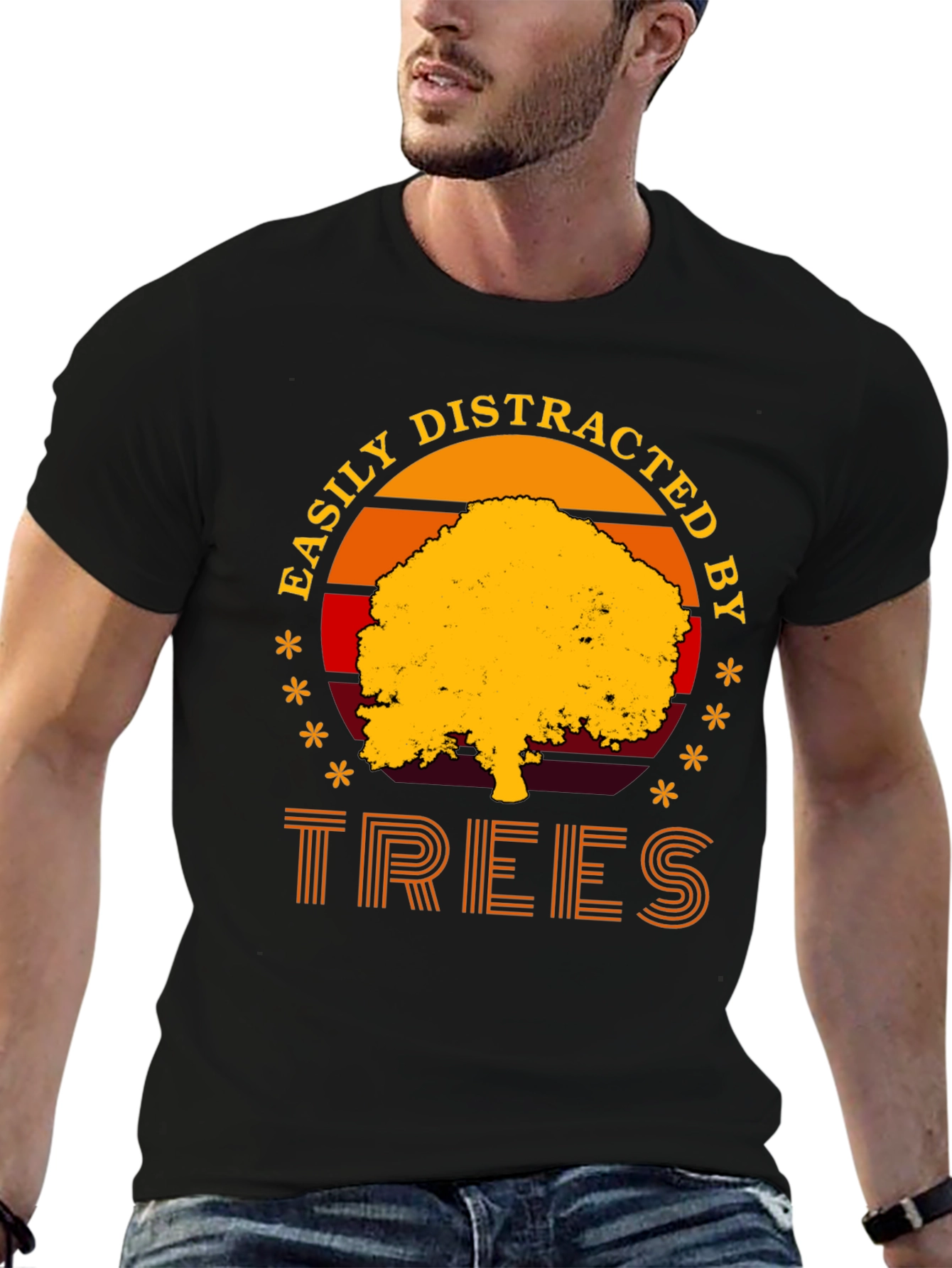 Easily Distracted by Trees T-Shirt - Nature Lover Tee