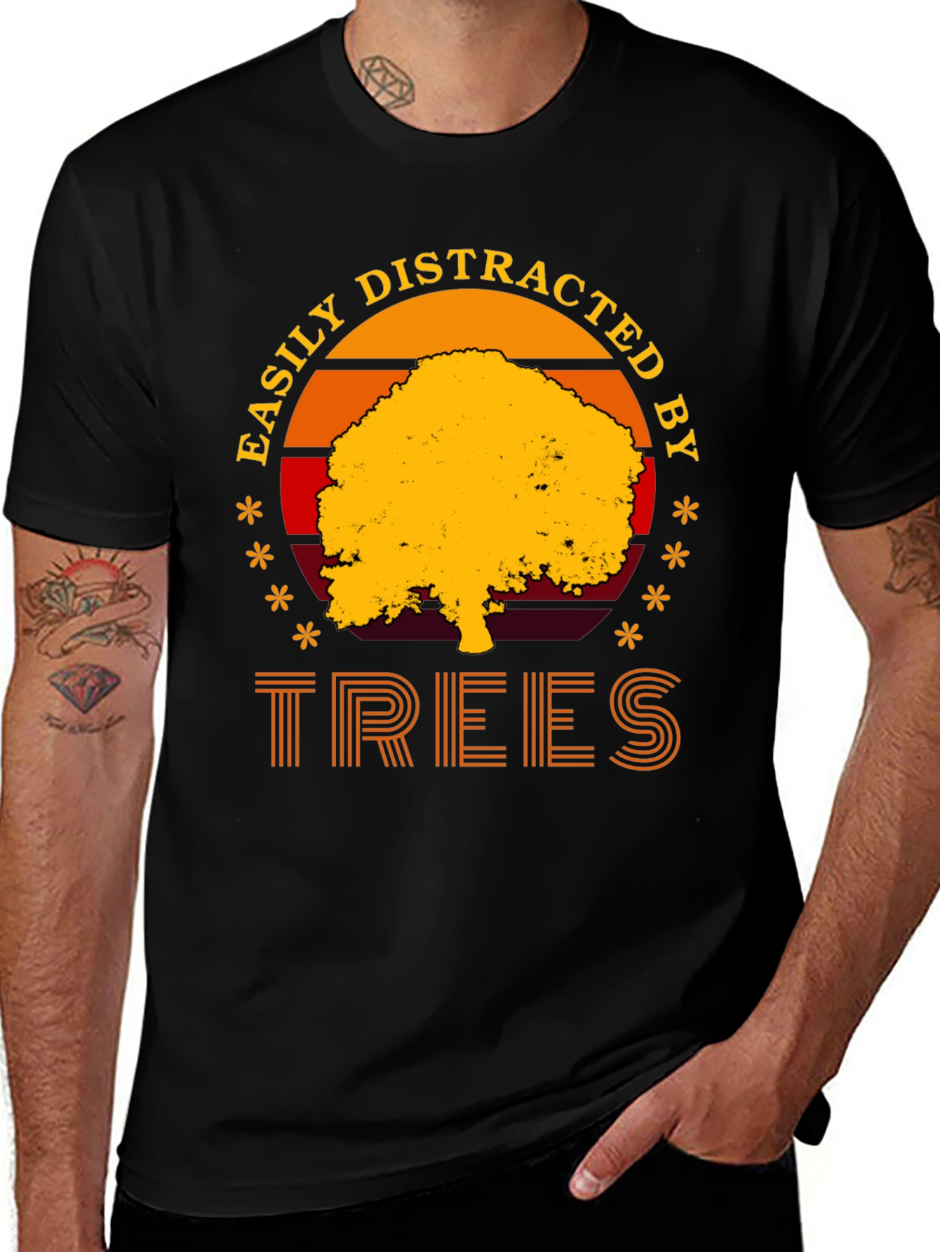 Easily Distracted by Trees T-Shirt - Nature Lover Tee