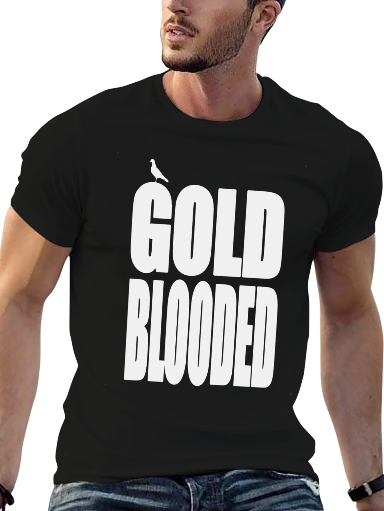 Gold Blooded Graphic Tee - Stylish Mens T-Shirt