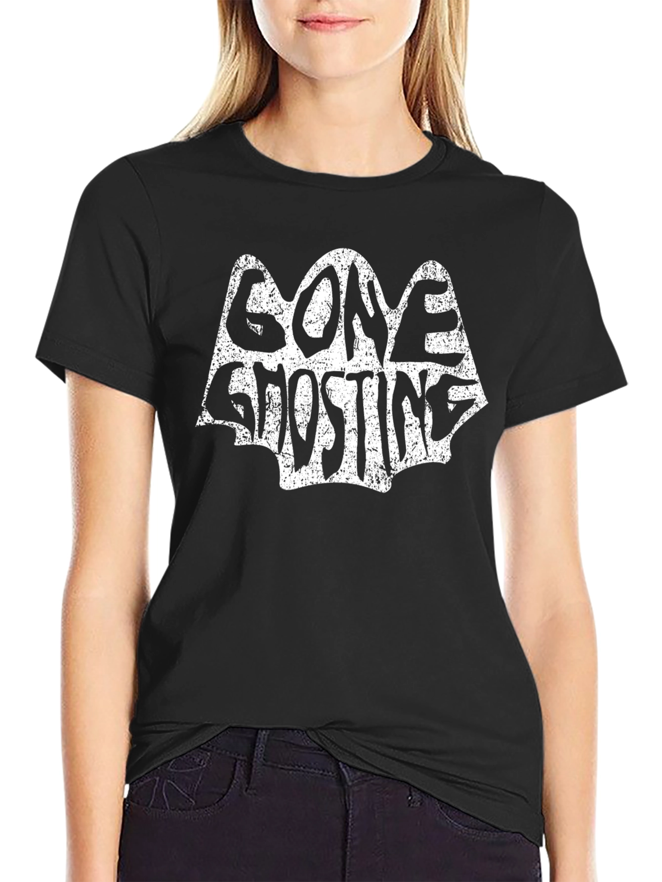 Gone Ghosting Graphic Tee - Black T-Shirt