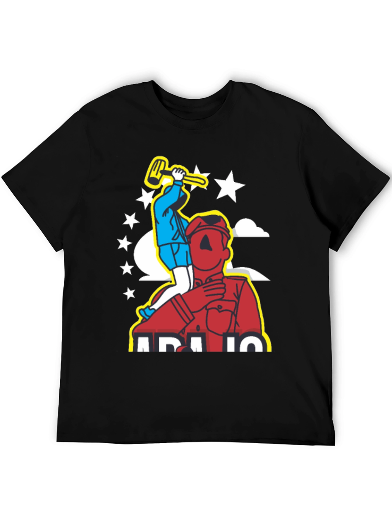 Graphic Print Tee - Mens Black Humor T-Shirt