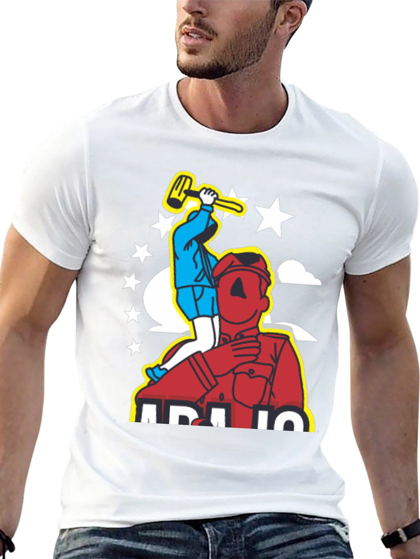 Graphic Print Tee - Mens Black Humor T-Shirt