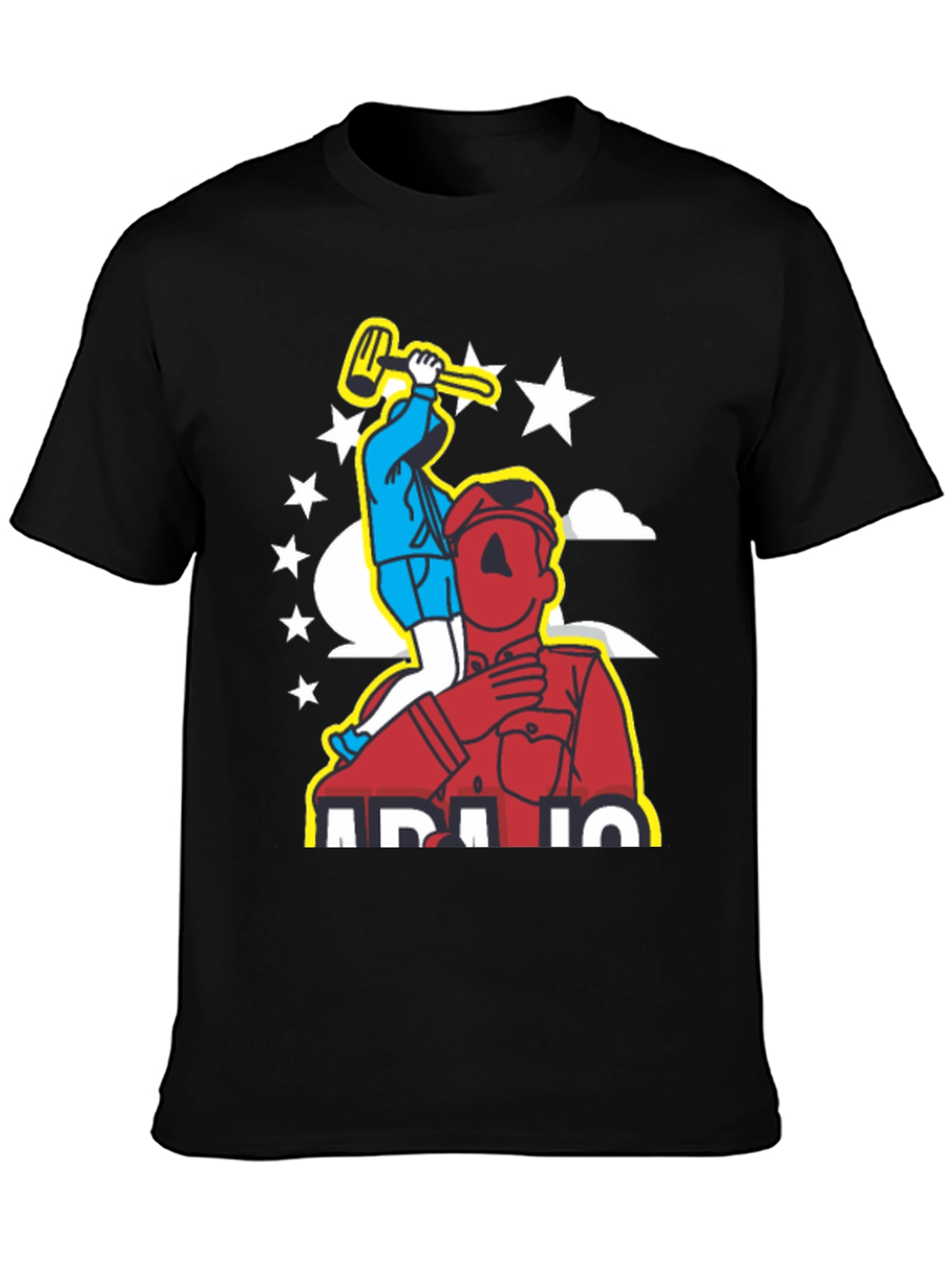 Graphic Print Tee - Mens Black Humor T-Shirt