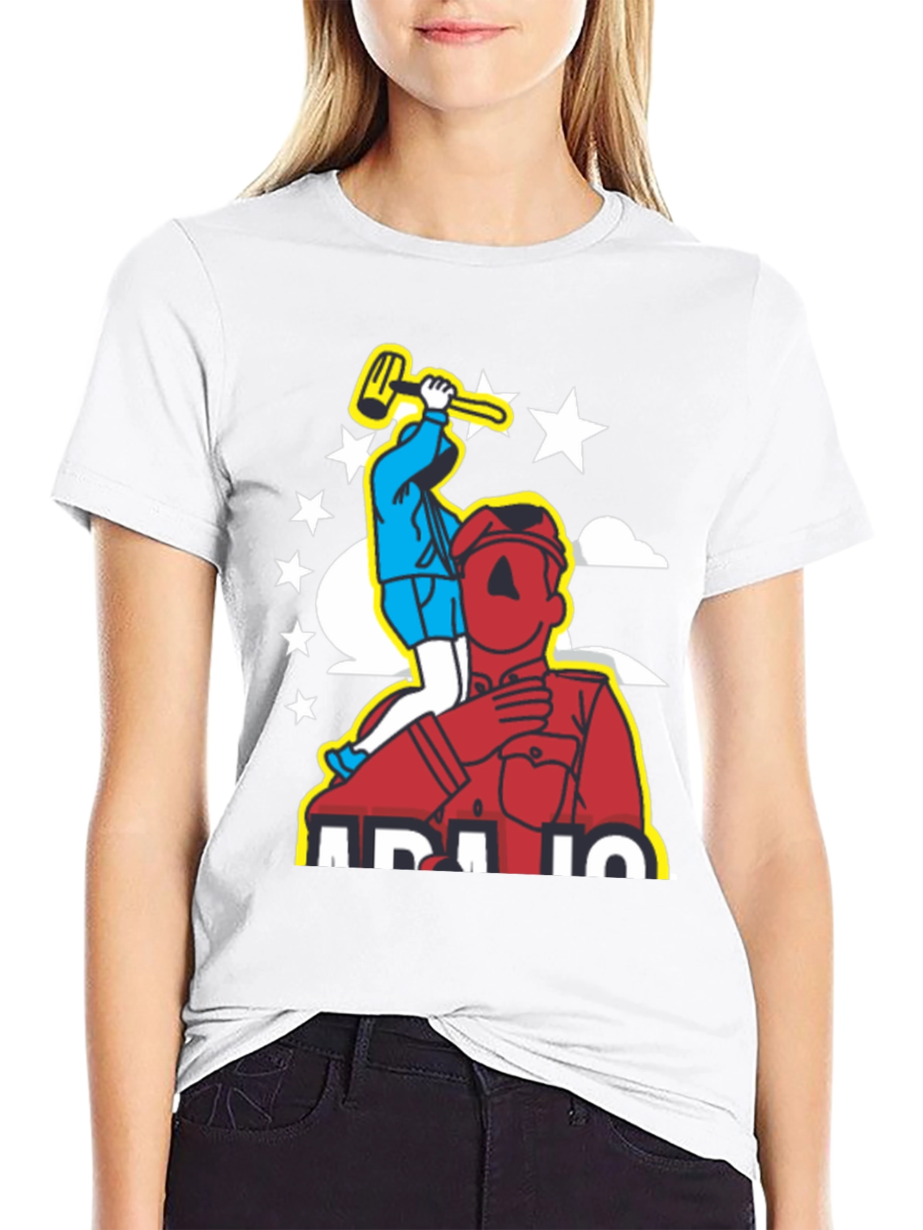 Graphic Print Tee - Mens Black Humor T-Shirt