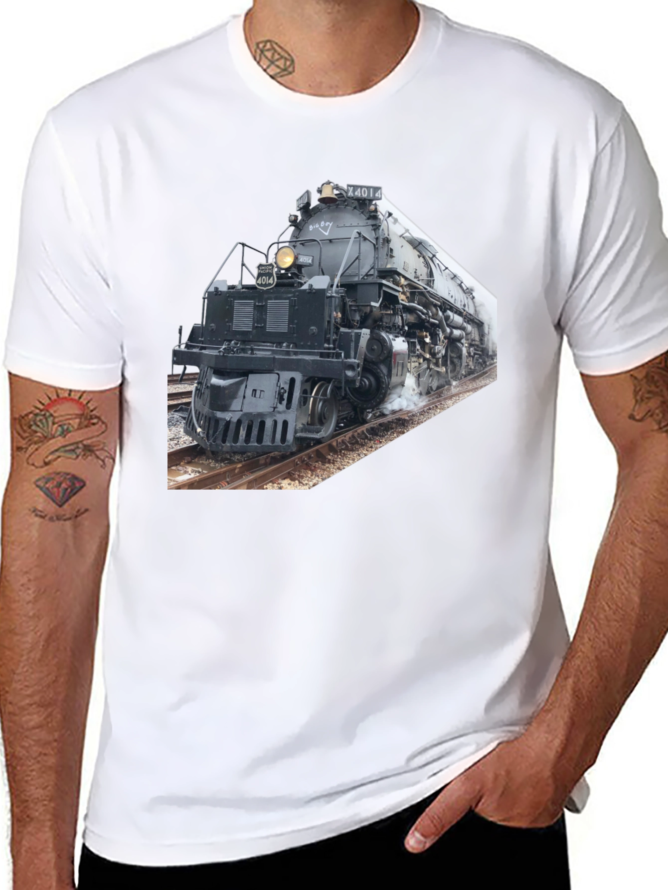 Big Boy Train T-Shirt - Railroad Locomotive Tee