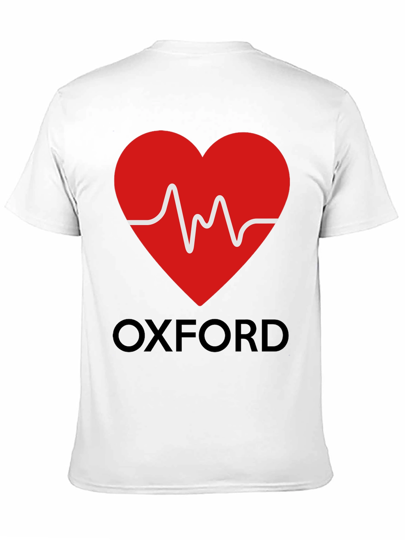 Oxford Heartbeat Graphic Tee - Soft Cotton Blend