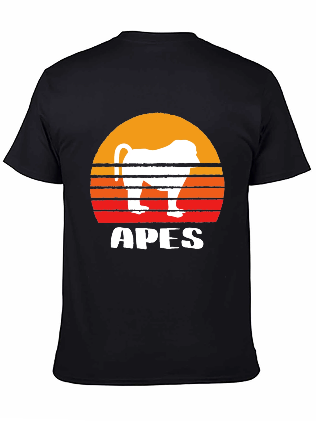 Apes Sunset Graphic T-Shirt - Unique Animal Tee