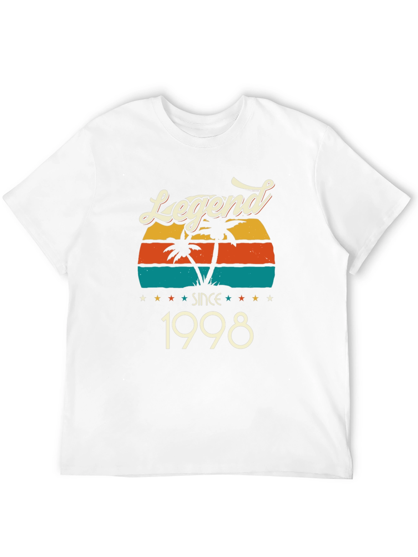 Legend Since 1998 Palm Tree Graphic Black T-Shirt