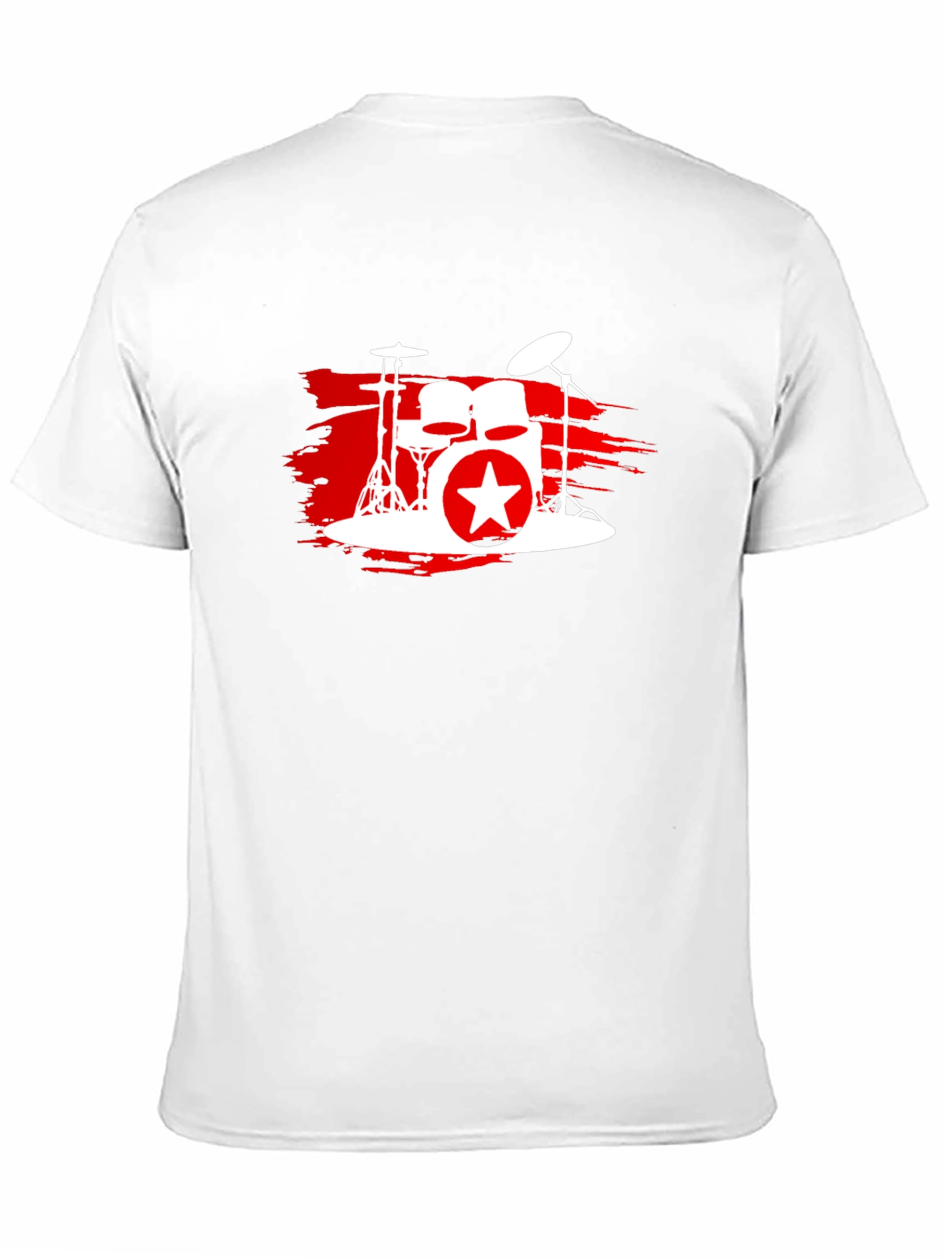 Drum Kit Star Graphic T-Shirt - Black