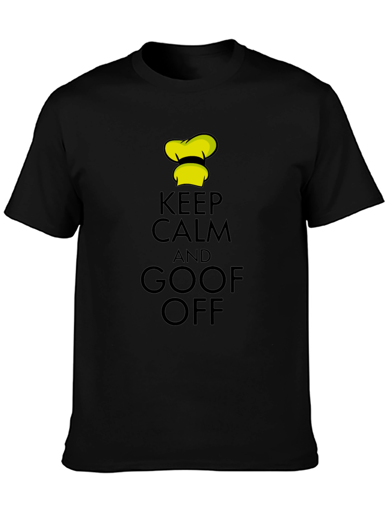 Keep Calm and Goof Off Black T-Shirt