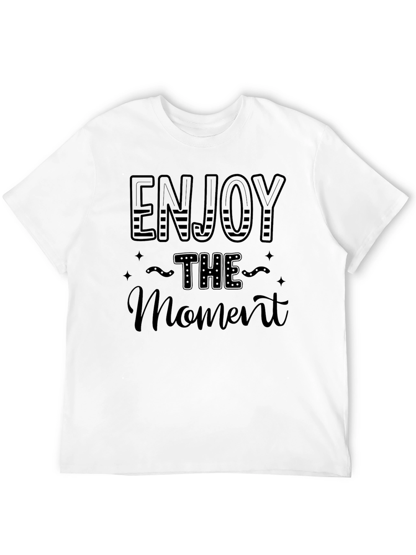 Enjoy the Moment Black Graphic Tee