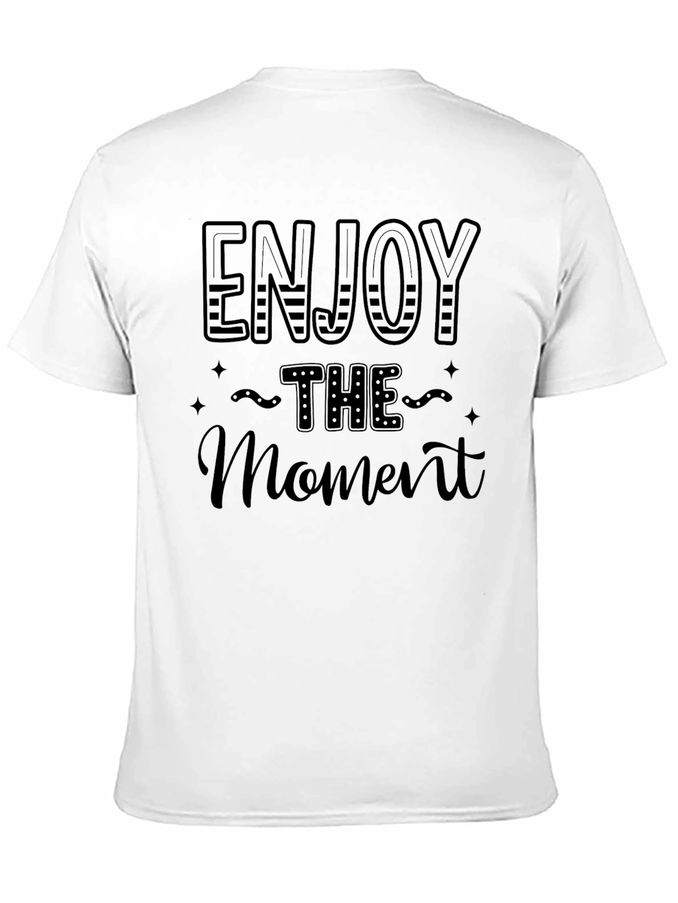 Enjoy the Moment Black Graphic Tee
