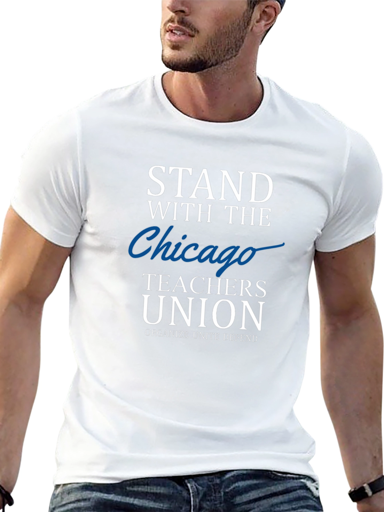 Stand With Chicago Teachers Union Graphic Tee