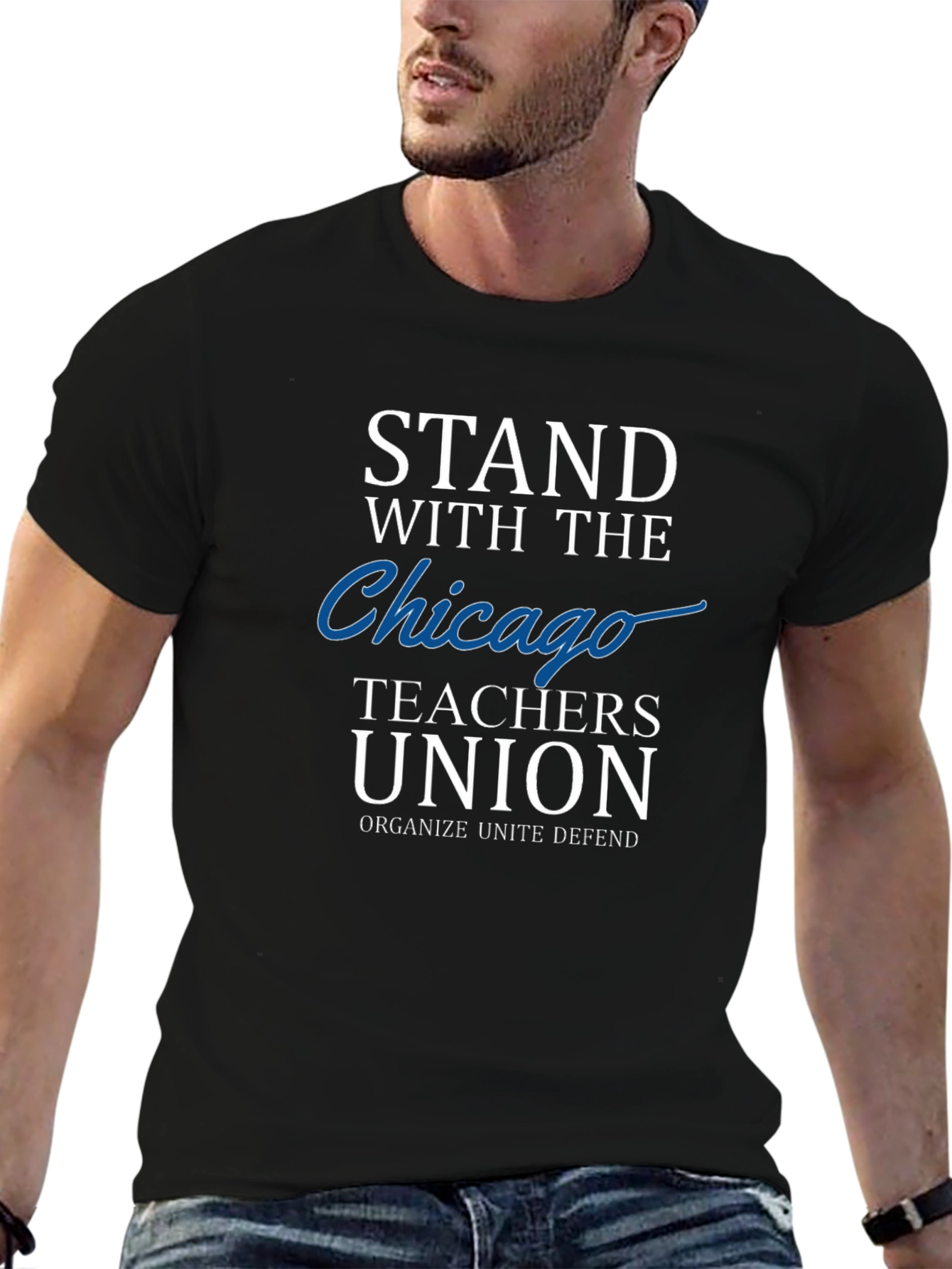Stand With Chicago Teachers Union Graphic Tee