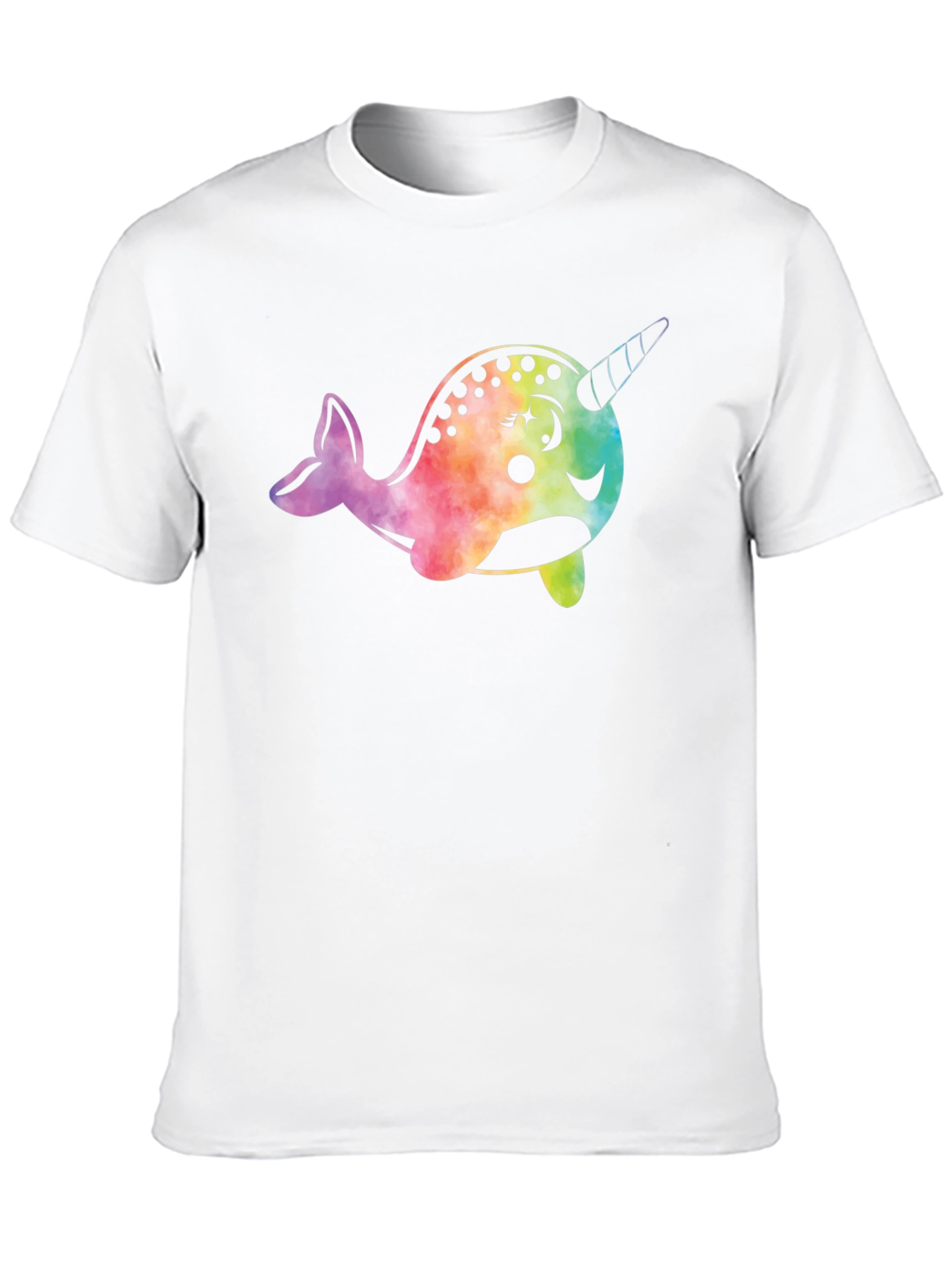 Narwhal Graphic Tee - Black Cotton Comfort