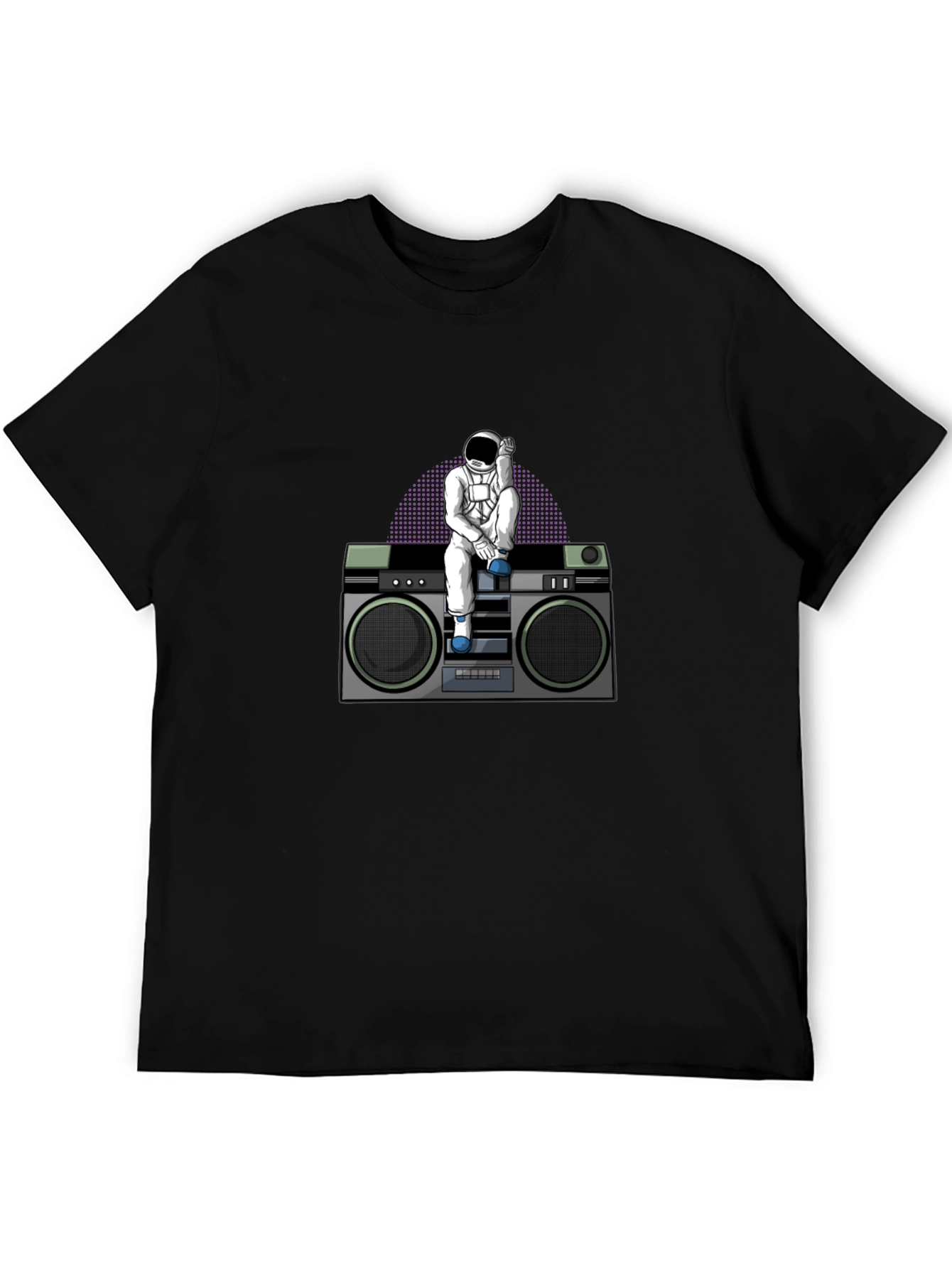 Astronaut on Boombox Graphic T-Shirt