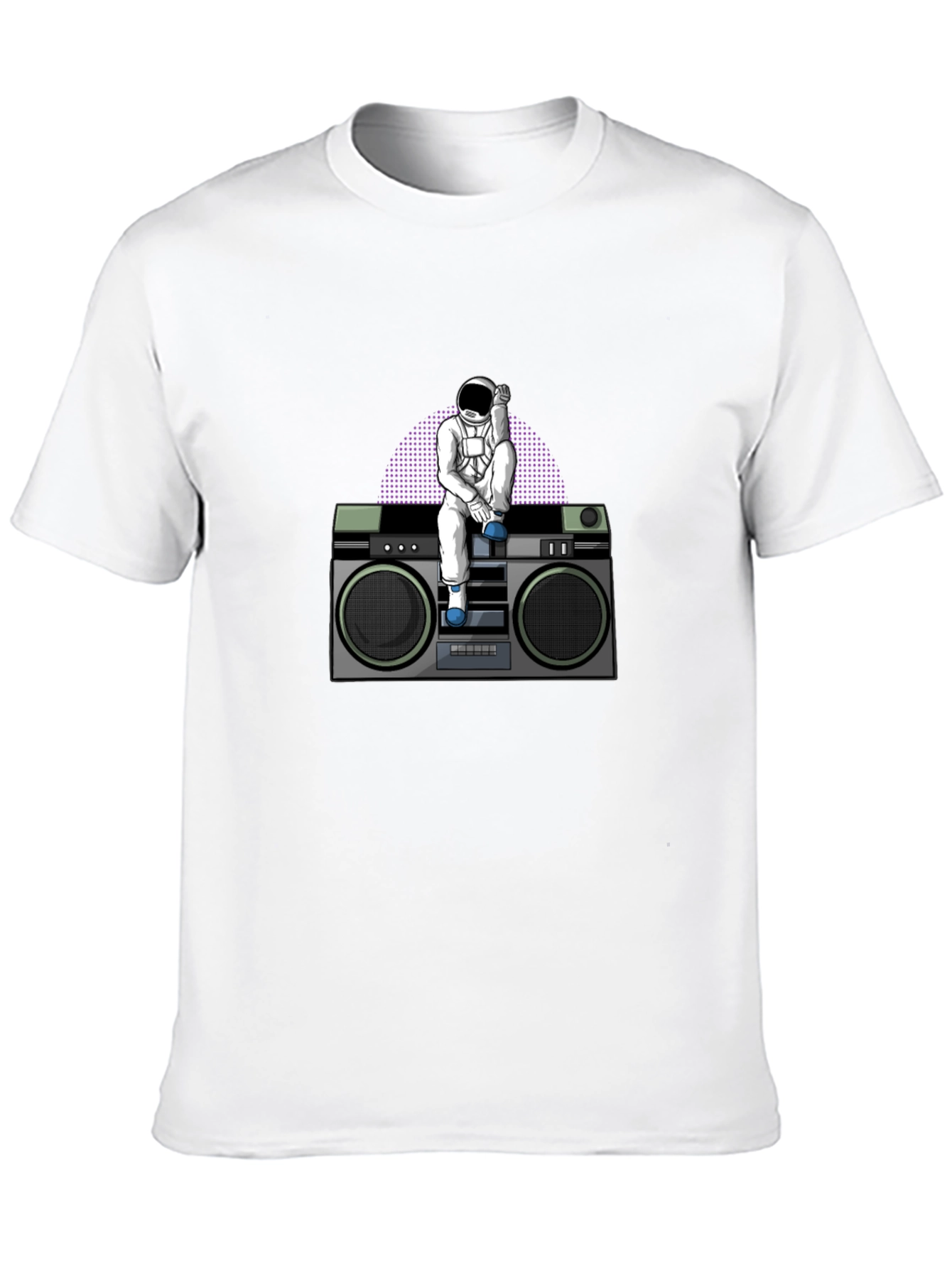 Astronaut on Boombox Graphic T-Shirt