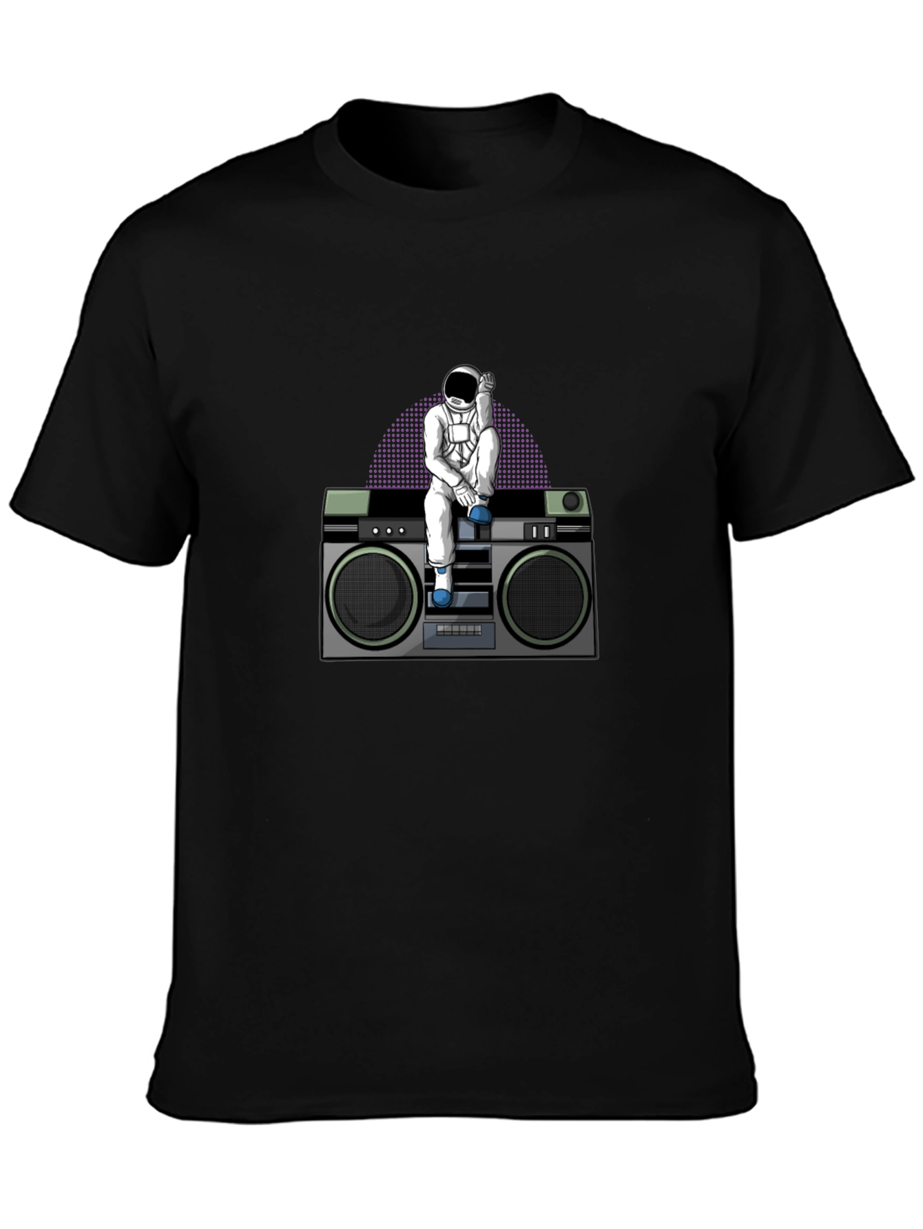 Astronaut on Boombox Graphic T-Shirt