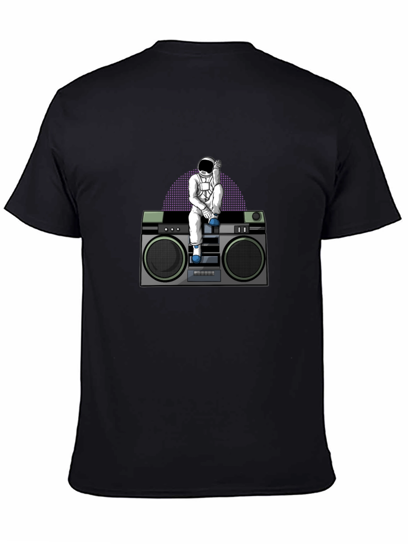 Astronaut on Boombox Graphic T-Shirt