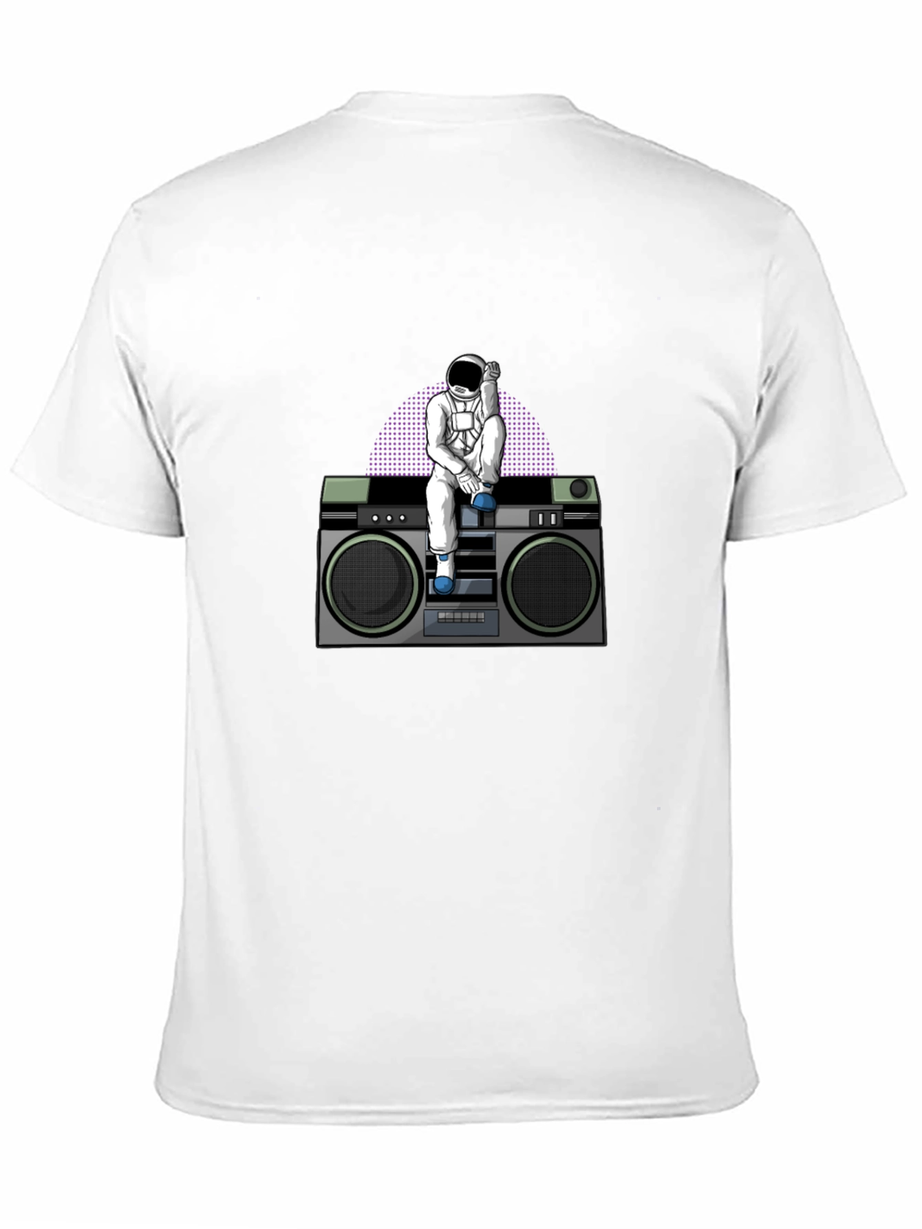 Astronaut on Boombox Graphic T-Shirt