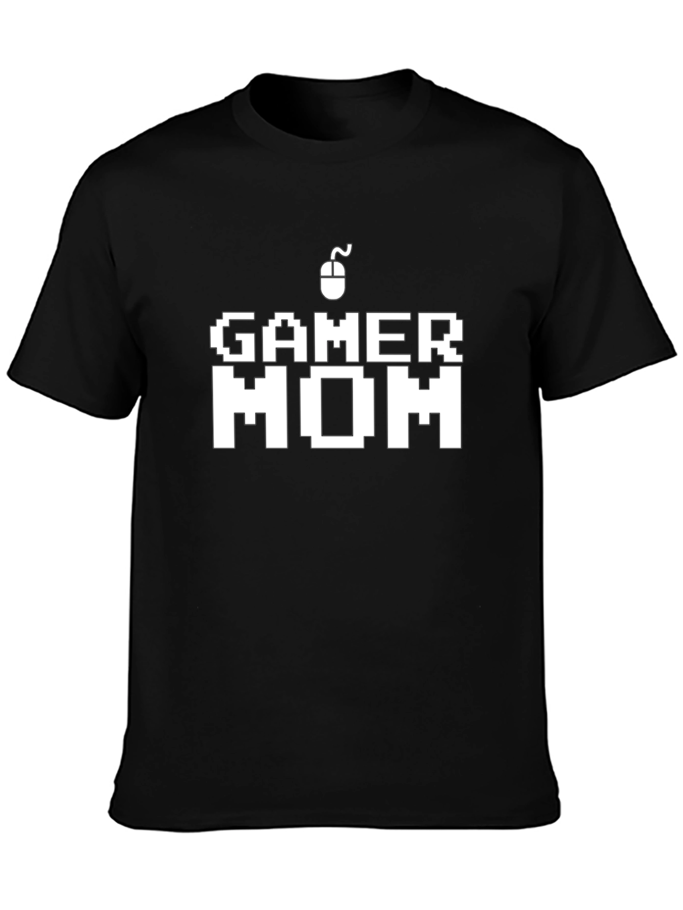 Gamer Mom Graphic T-Shirt - Black Cotton Blend