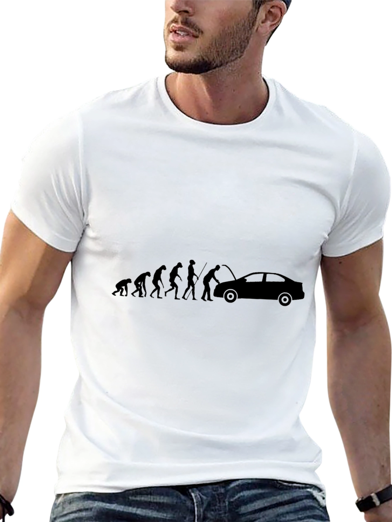 Evolution of a Mechanic T-Shirt - Black