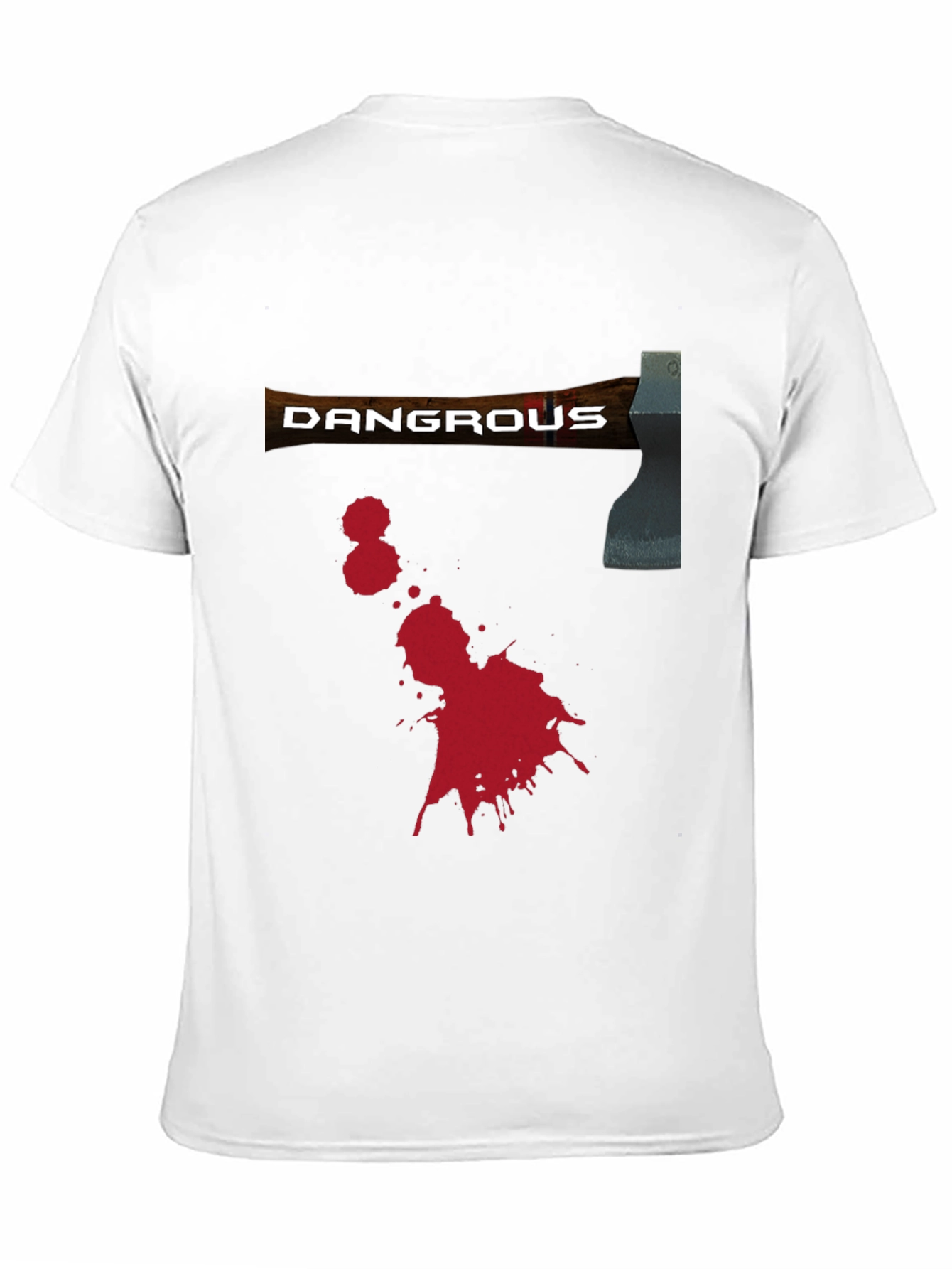Dangerous Axe Graphic Tee - Black Novelty Shirt