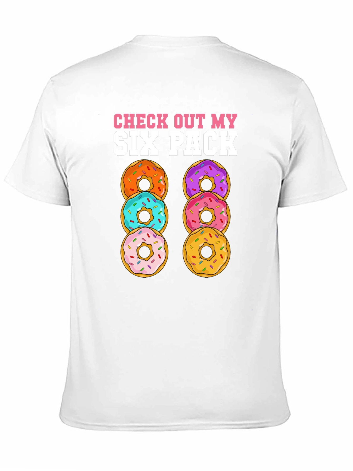 Donut Six Pack T-Shirt Funny Gym Tee