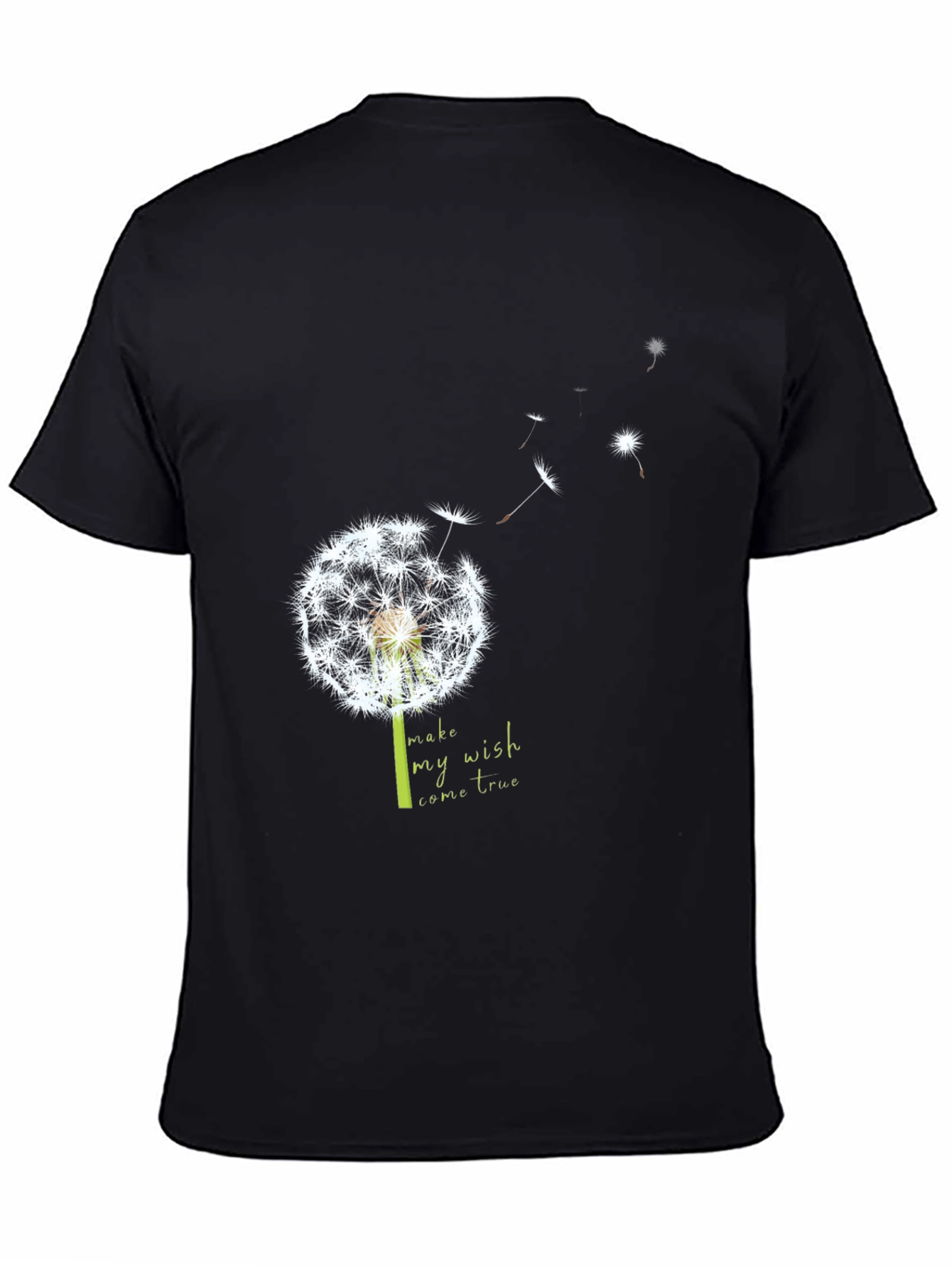 Dandelion Wish T-Shirt - Black